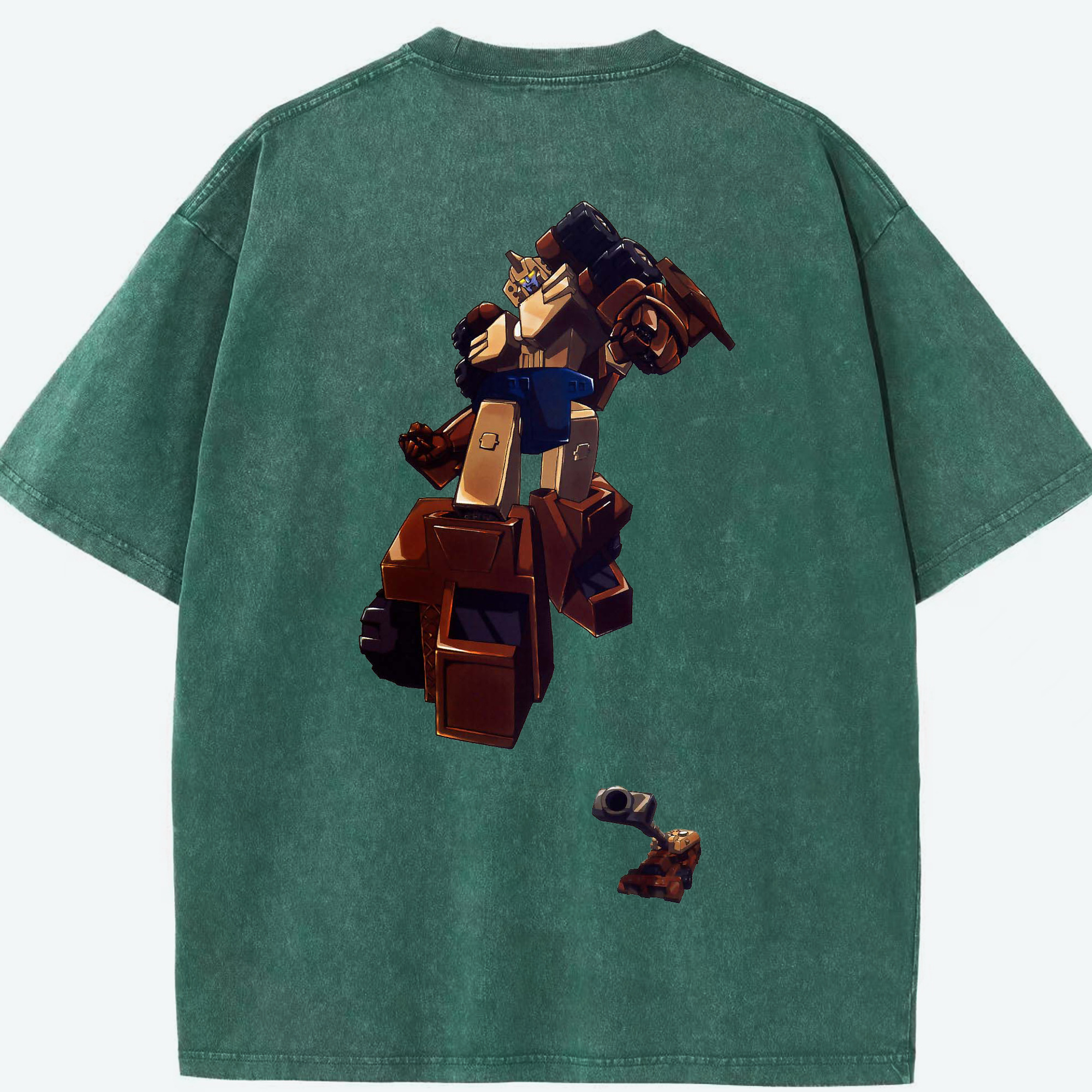 （画像用）  綿100% ヴィンテージ風 半袖Tシャツ（背面プリント）